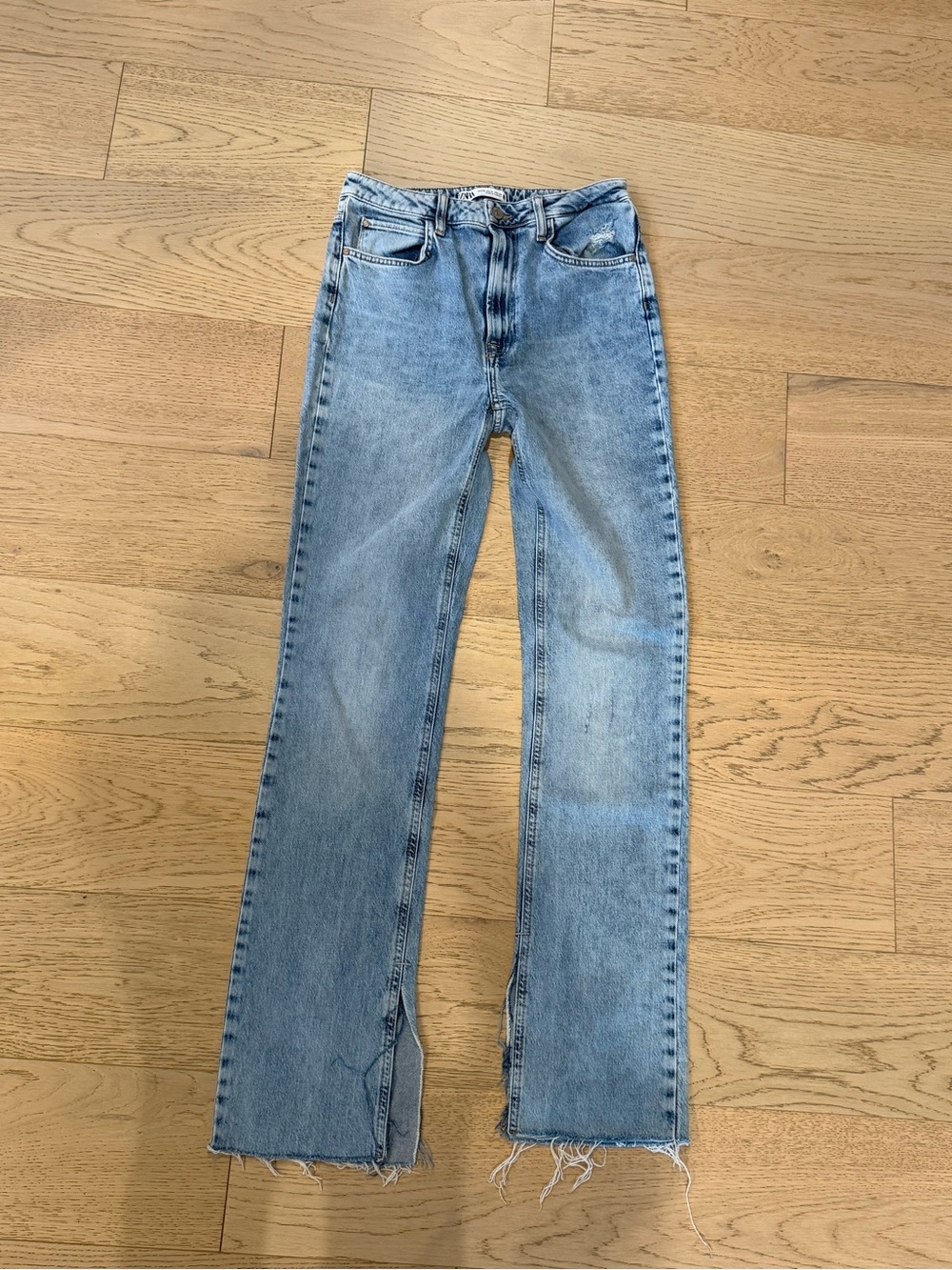 Zara Light Blue Flare Jeans — Women's